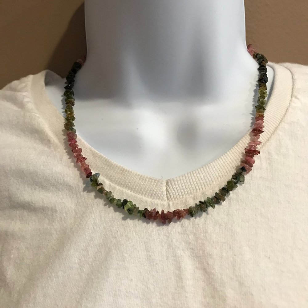Tourmaline Necklace Multi Color
